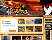 Tablet Screenshot of karategames.info